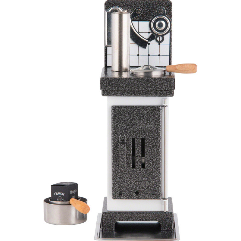 Räucherkerzen- und Duftölofen weiß/silber - 19 cm