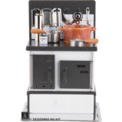 Smoking Stove - Kitchen Stove White-Silver - 21 cm / 8.3 inch