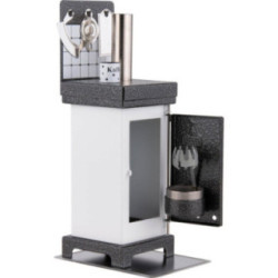 Smoking Stove - The Classic White/Silver - 19 cm / 7.5 inch