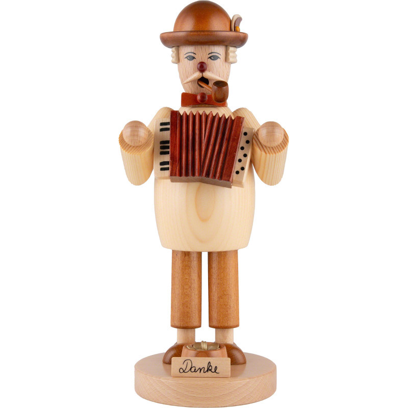 Räuchermännchen Akkordeonspieler - 25 cm
