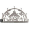 Candle Arch for Inside - Stainless Steel - Nativity - 60x35 cm / 23.6x13.8 inch