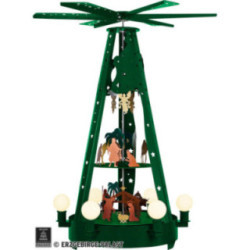 3-Tier Pyramid for Outside - Nativity - Gray - 160 cm / 63 inch