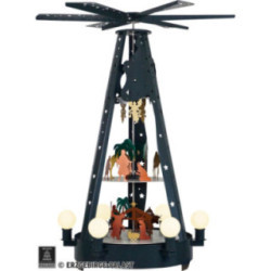 3-Tier Pyramid for Outside - Nativity - Gray - 160 cm / 63 inch