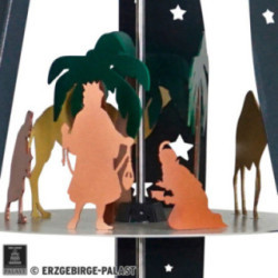 3-Tier Pyramid for Outside - Nativity - Gray - 160 cm / 63 inch