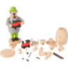 Handicraft Set - Smoker - Man with Railroad - 14,5 cm / 5.7 inch
