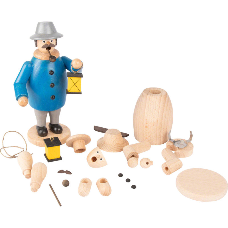 Handicraft Set - Smoker - Man with Lantern - 14,5 cm / 5.7 inch