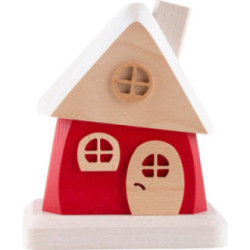 Rauchhaus rot - 15 cm