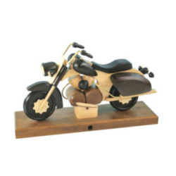 Räuchermotorrad Chopper schwarz 27x18x8 cm