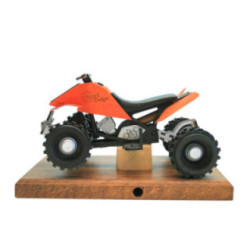 Räucher-Quad in orange 22x13x13 cm