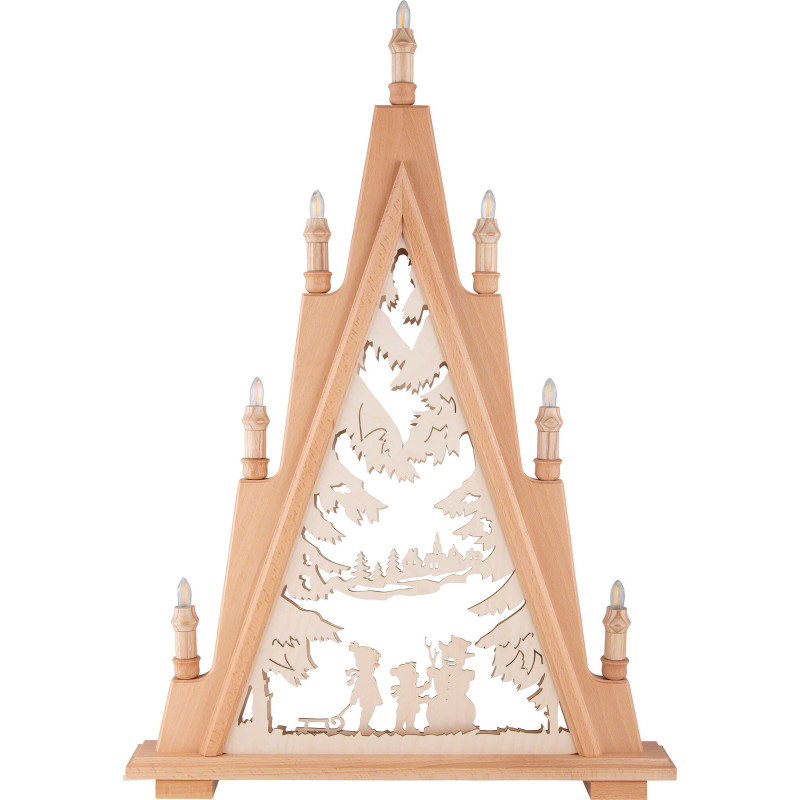 Light Triangle - Winter Children - 49x71 cm / 19.3x28 inch