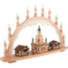 Candle Arch - Christmas Market with Illuminated Church of Our Lady - 66x44 cm / 26x17.3 inch