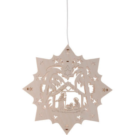 Fensterbild Krippe - 27 cm