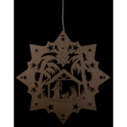 Fensterbild Krippe - 27 cm