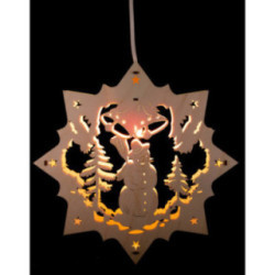 Window Picture - Snowman - 27 cm / 10.6 inch