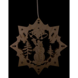 Window Picture - Snowman - 27 cm / 10.6 inch