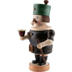Smoker - Miner with Candle - 19 cm / 7.5 inch
