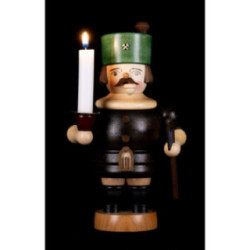 Räuchermännchen Bergmann mit Kerze - 19 cm