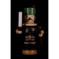 Smoker - Miner with Candle - 19 cm / 7.5 inch