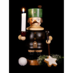 Smoker - Miner with Candle - 19 cm / 7.5 inch