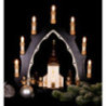 Candle Arch - Village Church with Carolers - 43x42 cm / 16.9x16.5 inch