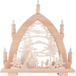 Schwibbogen Hänsel und Gretel - 42x43 cm