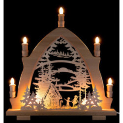 Schwibbogen Hänsel und Gretel - 42x43 cm