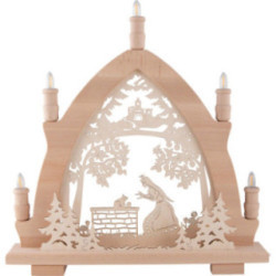 Schwibbogen Froschkönig - 42x43 cm