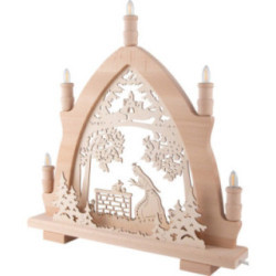 Schwibbogen Froschkönig - 42x43 cm