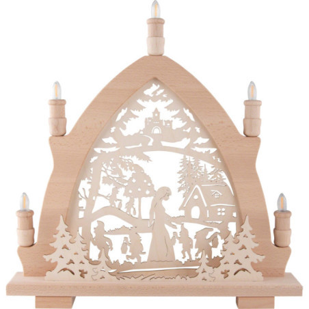 Schwibbogen Schneewittchen - 42x43 cm