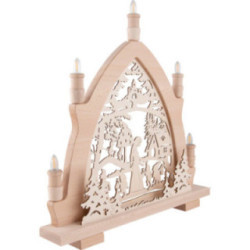 Candle Arch - Snow White - 42x43 cm / 16.5x16.9 inch