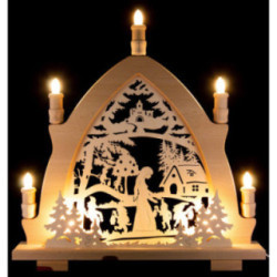 Candle Arch - Snow White - 42x43 cm / 16.5x16.9 inch