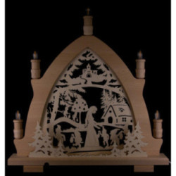 Candle Arch - Snow White - 42x43 cm / 16.5x16.9 inch