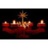 Candle Holder - Angels Red - 19 cm / 7.5 inch