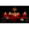 Candle Holder - Angels Red - 19 cm / 7.5 inch