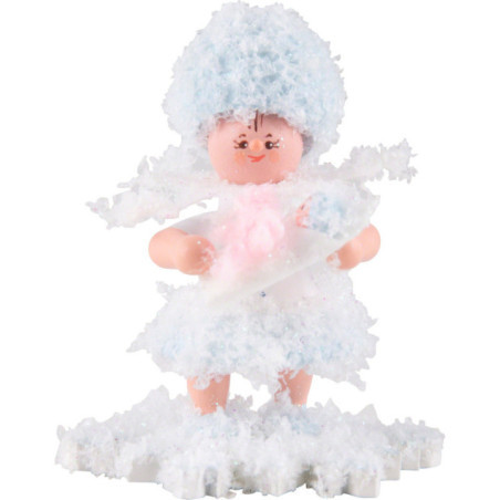 Schneeflöckchen mit Baby Mädchen - 5 cm