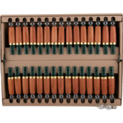 NARVA Light String with 30 Wood Shaft Bulbs - Steamed Cherry