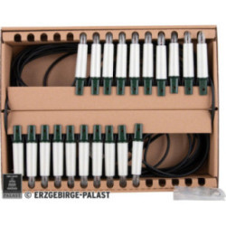 NARVA Outdoor Light String with 20 Pearlescent Shaft Bulbs