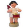Angel with Drum - Red Wings - Standing - 6 cm / 2,3 inch