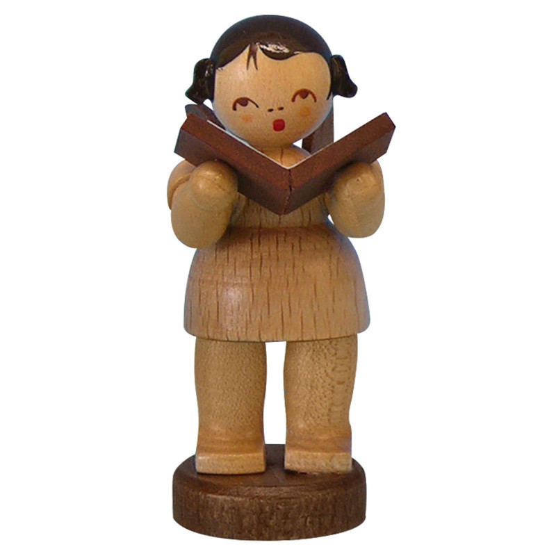 Angel with Book - Natural Colors - Standing - 6 cm / 2,3 inch