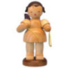 Engel mit Triangel - natur - stehend - 9,5 cm