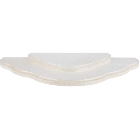 Cloud Landscape - 2-Tier Base - White/Gold - 32,5×16×2,4 cm / 12.8×6.3×0.9 inch