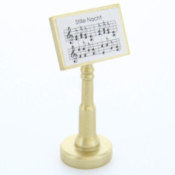 Notenständer gold "Stille Nacht" - 7,5 cm