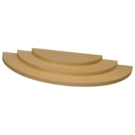 Wolke - 3-stufig - natur - 35x16x3 cm