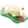 Sheep "Fauli", Lying on the Side - 3,5 cm / 1.4 inch
