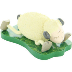 Sheep "Schlaffi", Lying on the Stomach - 3,5 cm / 1.4 inch