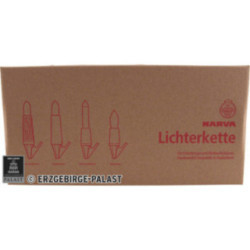 NARVA Schwibbogenkette mit 7 Riffelkerzen