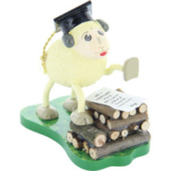 Sheep "Schlaubi", Holding a Speech - 6,5 cm / 2.5 inch