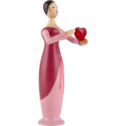 Tugendfigur Liebe mit Kristall - 17 cm