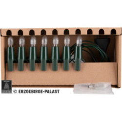 NARVA Schwibbogenkette mit 7 Riffelkerzen