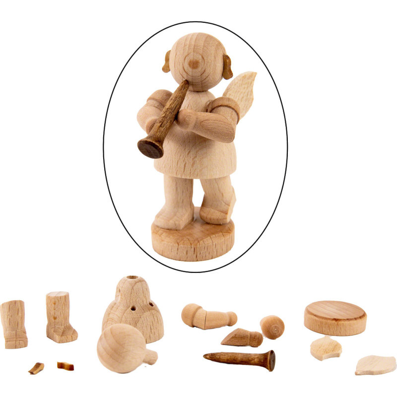 Bastelset Engel stehend mit Klarinette - 6 cm
